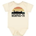 thumbnail image 3 of Inktastic Memphis Tennessee Skyline Retro Sunset Boys or Girls Baby Bodysuit, 3 of 5