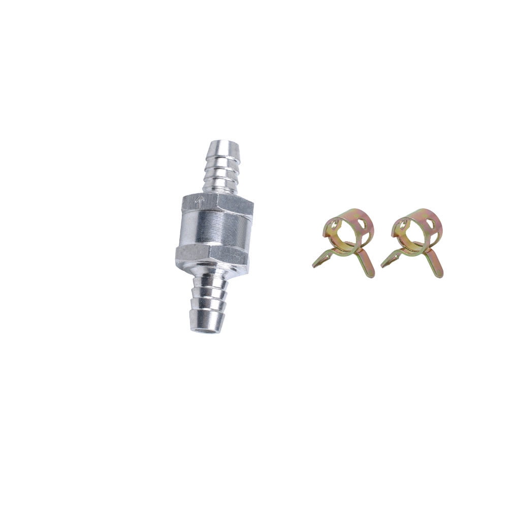 Aluminium Alloy Fuel Non Return Check Valve One Way Petrol W/ Spring