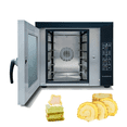 thumbnail image 5 of Horno de convección para panadería, 5 bandejas, máquina industrial para hornear pan, horno de convección de encimera, horno eléctrico para pasteles y panadería, 5 of 5