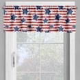 thumbnail image 4 of Ambesonne 4th of July Valance & Curtain, American Glory Design, 55"x36", Cobalt Blue Vermilion, 4 of 6