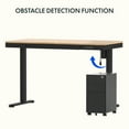 thumbnail image 3 of FLEXISPOT 48"x24" Black Home Office Height Adjustable Standing Desk Bamboo Texture Top with USB Charge Ports, 3 of 8