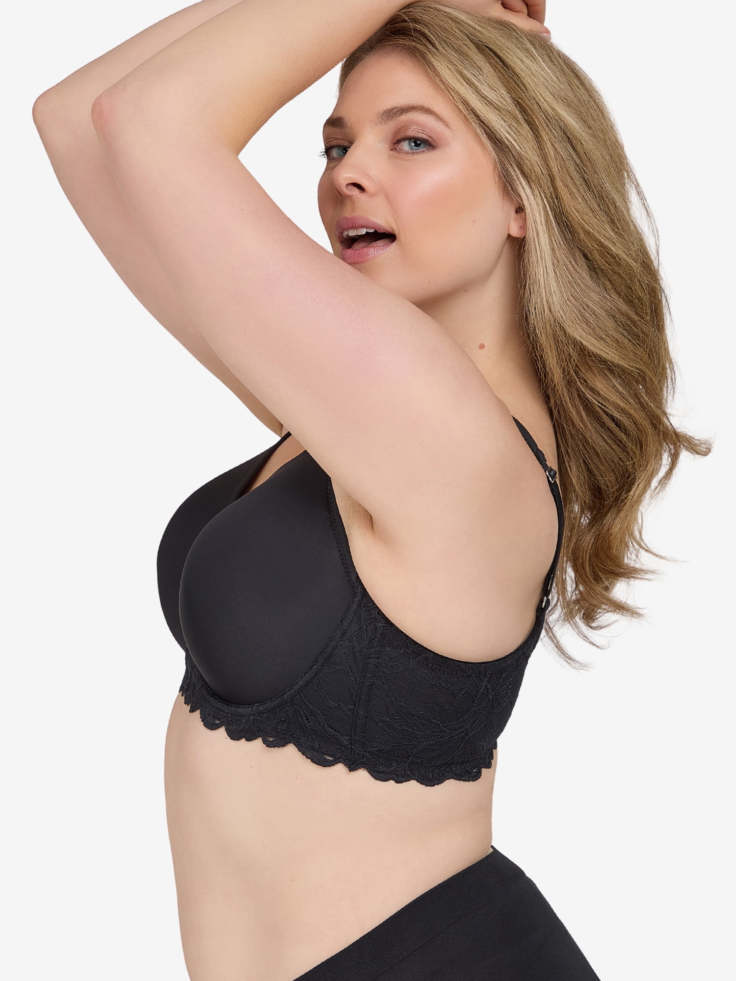 Leading Lady, The Chloe, Lace Band Tshirt Bra, Lightly Padded, Underwire Support, Full Coverage, Smoothing, Lift and Contour (Women's & Women's Plus)