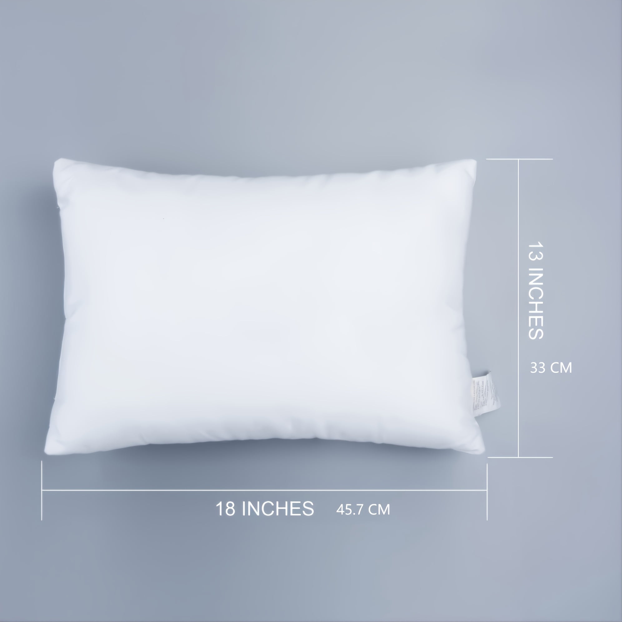 2pcs Cotton Down Alternative Toddler Pillows (13 X 18 Inch)