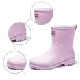 thumbnail image 6 of Winter Boots for Women Winter Lined Rain Boots with Reinforced Edging and Soles Mid Calf Rubber Boots for Pink , 40 Size, 6 of 6