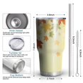thumbnail image 6 of 30oz Fall Leaves Tumblers Stainless Steel Tumbler with Lid and Straw,Vacuum Insulated Double Wall Travel Tumbler Cups Mug with Cleaning Brush for Coffee,Tea, 6 of 7