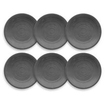 Abode Homewares by TarHong Planta Artisan Salad Plate, Grey, 8.5 x 0.8” , Set of 6