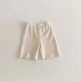 thumbnail image 4 of Cute Summer Shorts Solid Elastic Casual Shorts for Kids, 4 of 8