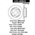 thumbnail image 3 of C-Tek Disc Brake Rotor 121.40041 Fits select: 1998-2002 HONDA ACCORD, 1999 ACURA 2.3CL, 3 of 4