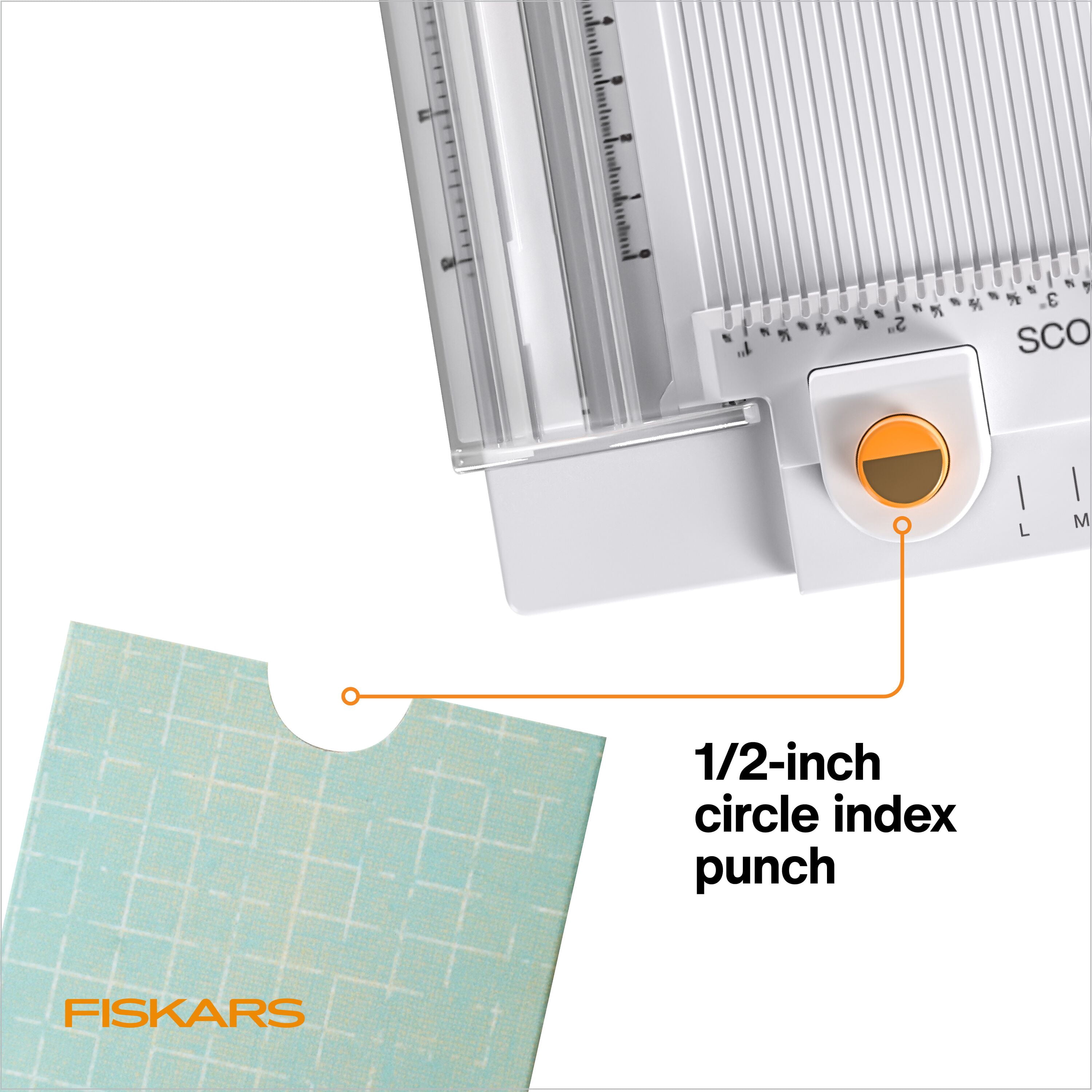 Fiskars Multi-use Paper Craft Tool with TripleTrack Cutting and Scoring Features