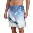 thumbnail image 2 of Kdxio Christmas Snowman In The Snow Pattern Mens Casual Shorts - Drawstring Summer Beach Sports Shorts for Men, 2 of 9
