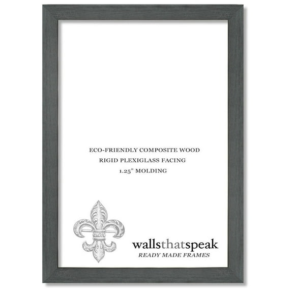 7x28 Slate Gray Picture Frame for Puzzles Posters Photos or Artwork