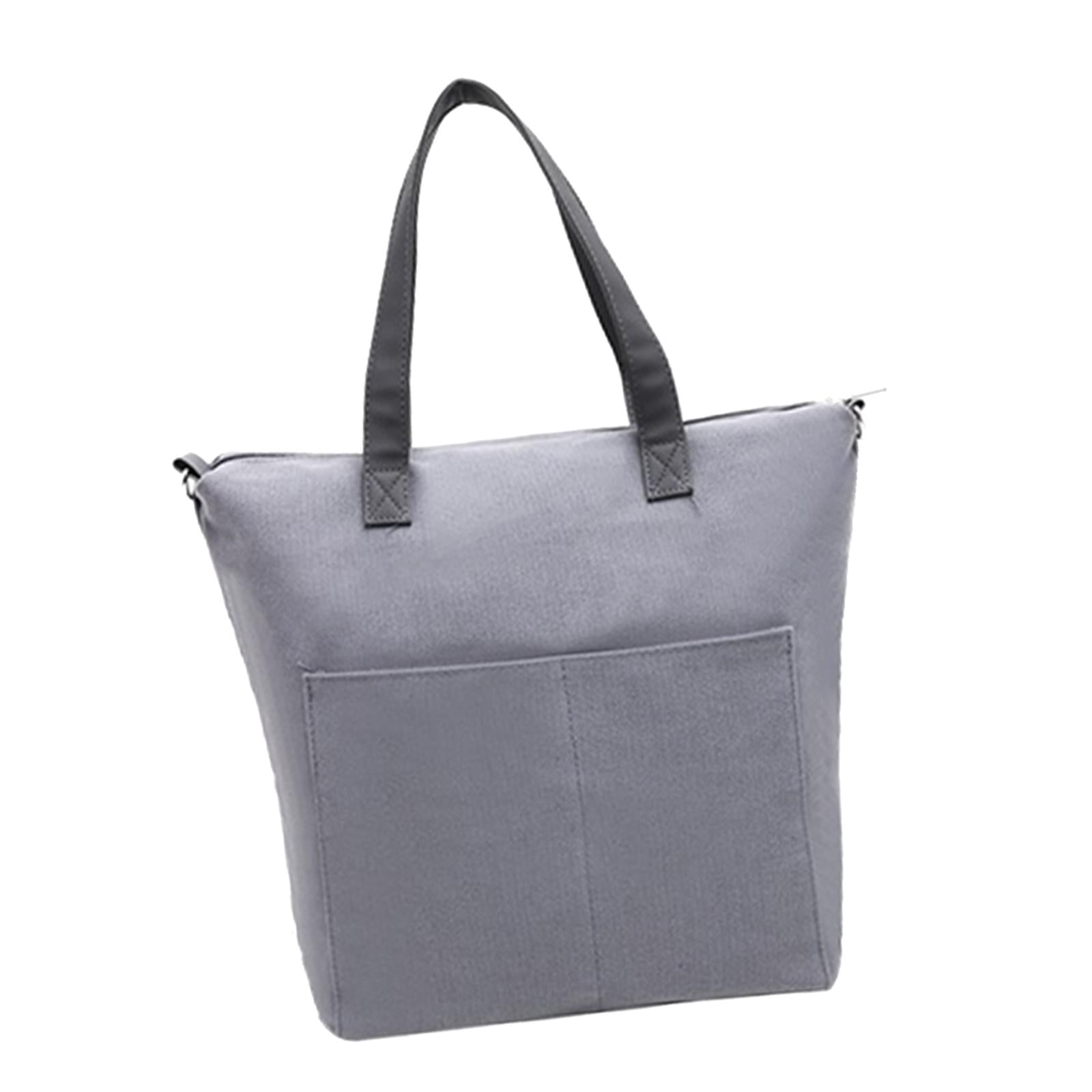 Wxqbjtam Yarn Storage Organizer Knitting Bag Empty Storage Bag Large Crochet Bag Tote for gray