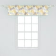 thumbnail image 2 of Ambesonne Fruits Window Valance, Exotic Pineapple Tropics, 54" X 12", Marigold Dimgray, 2 of 3
