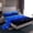 Black Blue, variant on Castle Fairy Girls Black Blue Glitter Print Twin Sheet Sets,Abstract Gradient Bedding