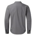 thumbnail image 5 of Men's Casual Shirts Long Sleeve Button Down Dress Shirts for Everyday Wear Sports and Relaxation for Spring and Summer Mens T-Shirts Printed V Neck Blue, 5 of 5