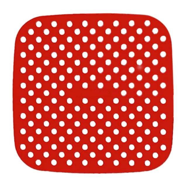 Hinati Liquidation Éclair 2 Pcs Accessoires pour Friteuse à Air Chaud 7,5 Po Réutilisables Doublés avec Coussinet en Silicone Rouge+noir Accessoires pour Friteuse à Air Réutilisables de Remplacement Antiadhésifs et Résistants à l'Huile pour un Nettoyage Facile