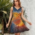 thumbnail image 7 of Basketball Sport Ball Dress Summer Street Style Dresses Female Sleeveless Printed Sundress, 7 of 7