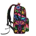 thumbnail image 3 of Fotbe Colorful Floral Embroidery Mexican Pattern Casual Backpack for School, Travel, and Outdoor Activities - Durable, Lightweight, and Comfortable, 3 of 5