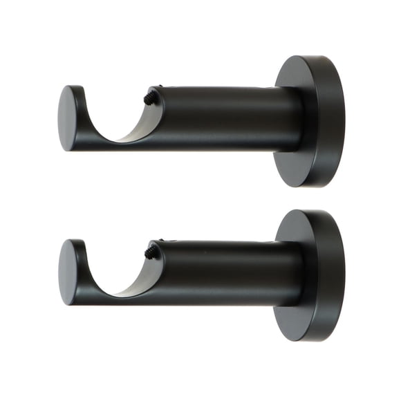 Juego de 2 soportes para barras de cortina Ivilon para techo y pared