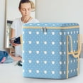 thumbnail image 1 of Large Storage Bag for Quilts, Comforters, Clothes, Moving, Foldable Oxford Cloth Storage Bag with Handles, Water Resistant, Dustproof, Space Saving, Home Organization, 1 of 3