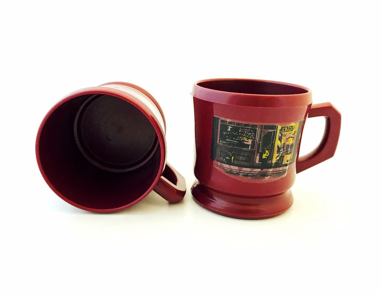 Zeepk Plastic Men's Barber Shaving Mug Cup Bowl For Shaving Cream