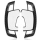 thumbnail image 2 of Palanca De Cambios Extendida Par De Extensiones De Palanca De Cambios Cubierta De Cambio De Volante Compatible Con MK7 MK7.5 R 2013-2020 Estilo De Fibra De Carbono ANGGREK Estilo de fibra de carbono, 2 of 8