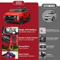 thumbnail image 5 of Cadillac Escalade IQ 24V Kids Ride on Car,Wisairt 2 Seater Battery Powered Electric Vehicle w/ Remote Control(Red), 5 of 11