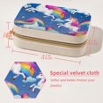 thumbnail image 5 of Rainbow Unicorn Velvet Portable Earring Organizer with Removable Compartment - Gift Jewelry Box/Jewelry Boxes - Jewelry Display, 5 of 7
