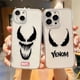 thumbnail image 4 of Clear Phone Case For iPhone Apple 14 12 13 Mini 11 Pro SE 8 7 6 Plus X XR XS Max SE Case Funda Shell Marvel Spiderman Venom LOGO, 4 of 5