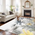 thumbnail image 2 of 8'x10' Area Rugs, Dark Green Yellow Palm Tree Indoor Outdoor Area Rug for Living Room Bedroom, Summer Botanical Tropical Washable Bathroom Rugs Kitchen Floor Carpet Mats Home Decor Aesthetic, 2 of 8