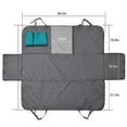 thumbnail image 2 of serony Dog Car Seat Cover Backseat Protector with Zip Flap Hammock Carrier Gray, 2 of 9