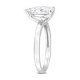 thumbnail image 4 of 2.00 Carat (Ctw) Lab-Created Pear-Cut Moissanite Engagement Ring in Sterling Silver for Women, 4 of 7