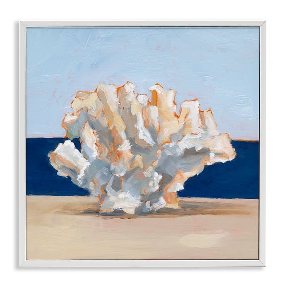 Stupell Industries Traditional Coral Still Life White Framed Giclee Art, 17 x 17, by Ethan Harper