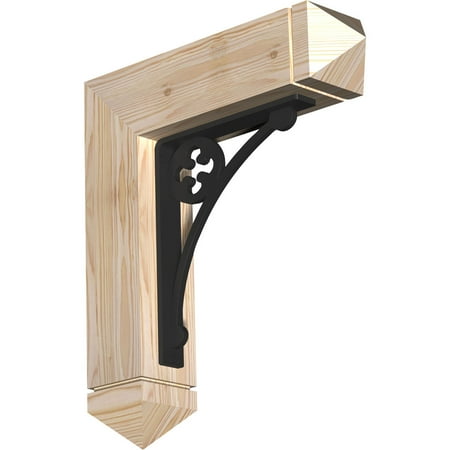 

3 1/2 W x 18 D x 20 H Crawley Arts & Crafts Ironcrest Smooth Bracket Douglas Fir (1 1/2 W x 10 D x 12 H Iron Bracket)