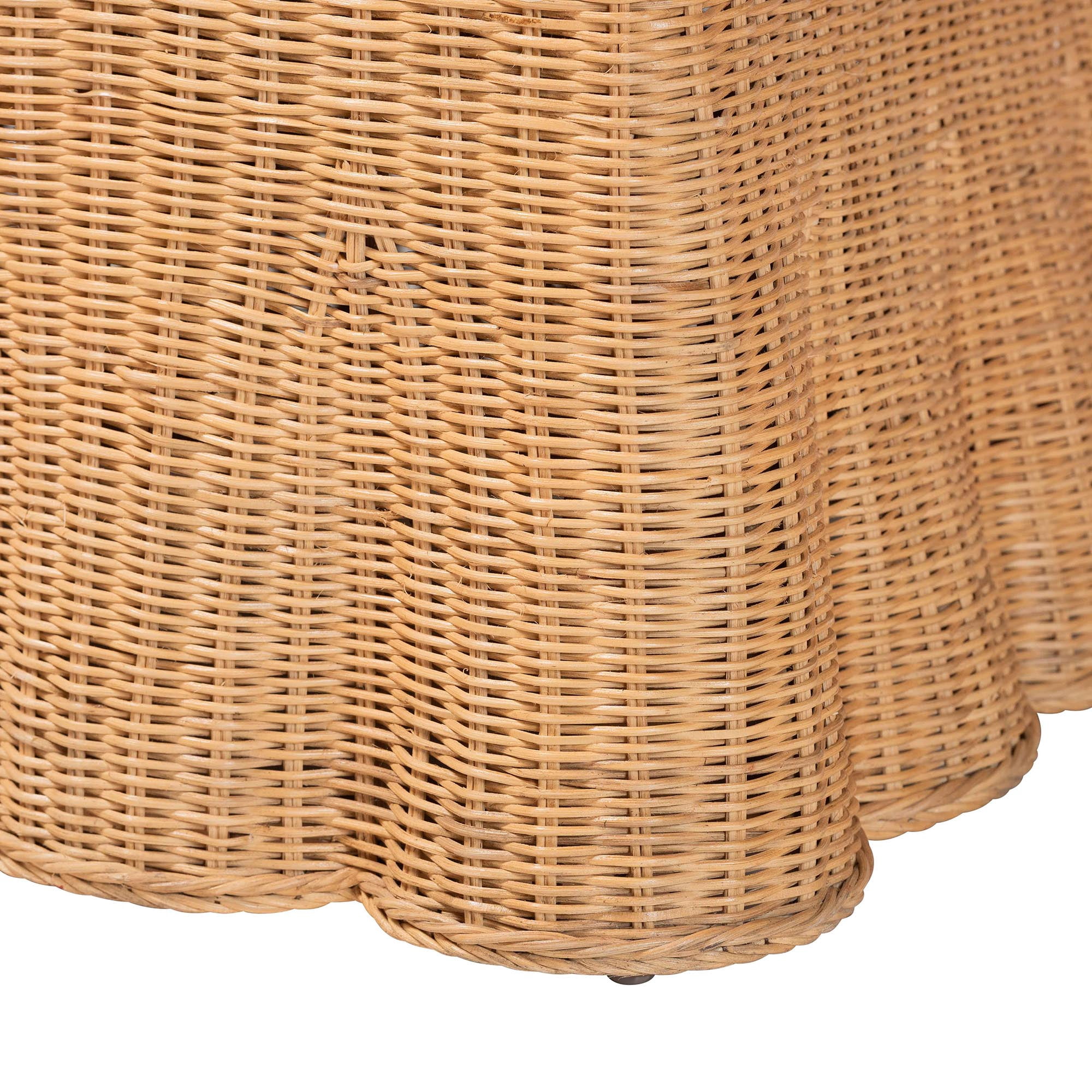 bali & pari Maya Boho Accent Chair, Light Honey
