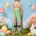 thumbnail image 5 of YDFCWXW Toddler Baby Girls Romper Sleeveless Jumpsuit Summer Clothes 1-10T (Green, 1-2 Years), 5 of 6
