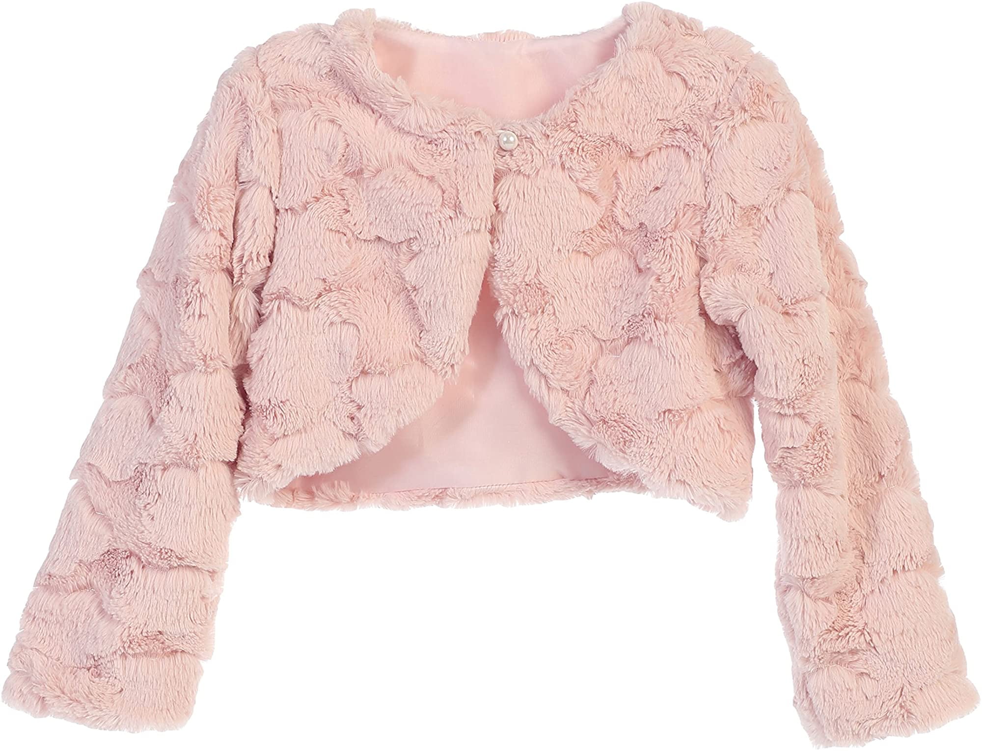 Sleeve Bolero Jacket Shrug Pink 