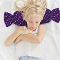 thumbnail image 6 of Salouo Purple Mardi Gras Pattern Cute Bolster Pillow,Cylindrical Pillow Long Pillow for Bed Round Side Pillow for Knee/Leg/Neck ,- Length 24.4" x 9.8" Diameter, 6 of 8