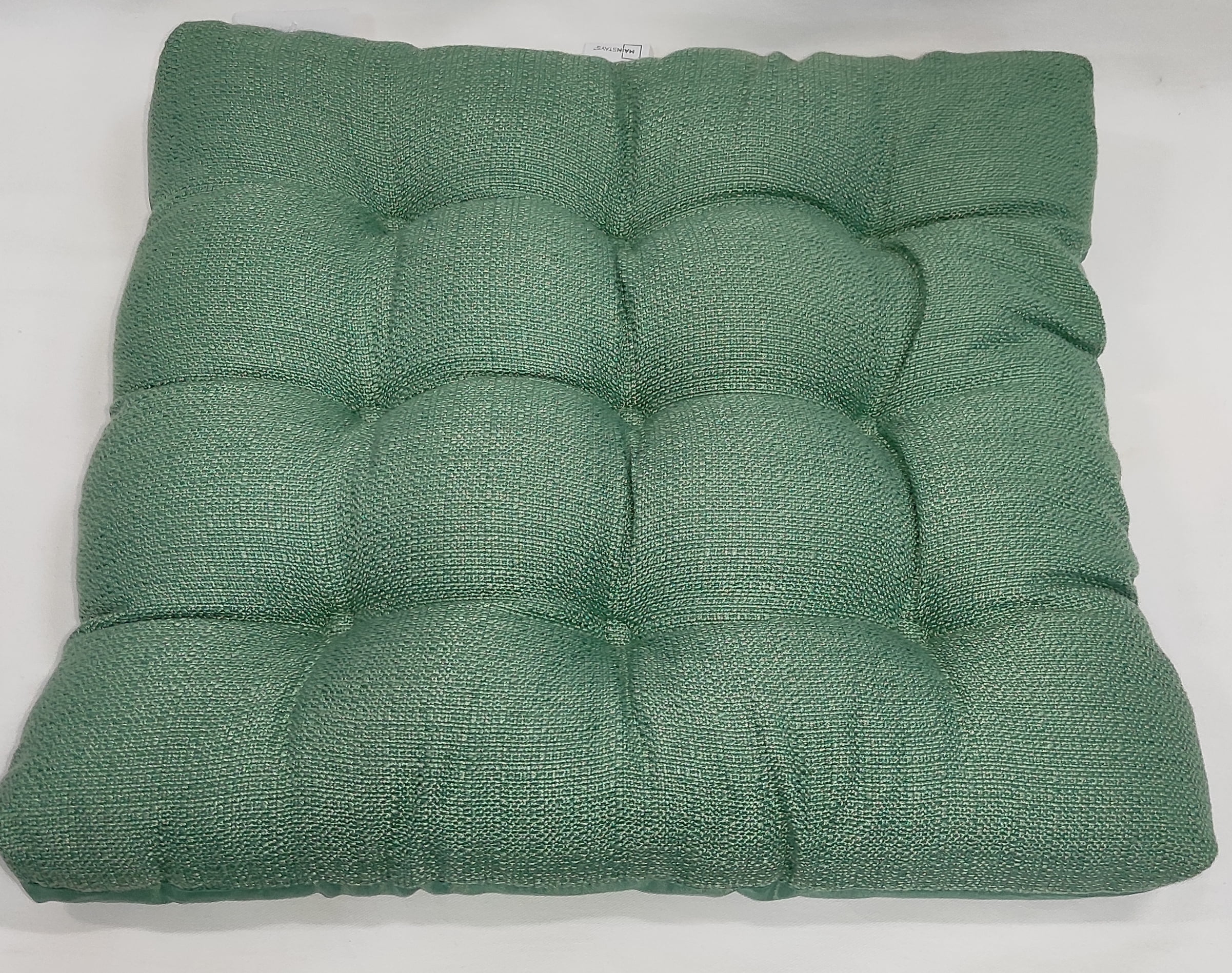 Mainstays Textured Chair Cushion, Sage Green, 1-Piece