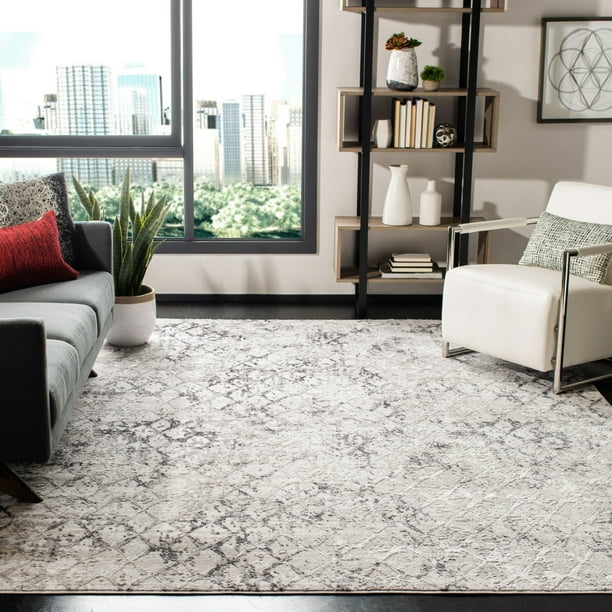 Safavieh Amelia Modern & Contemporary Abstract Grey/Light Grey Rug