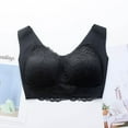 thumbnail image 7 of Bigersell Tshirt Bra Ladies Seamless Comfortable No Underwire Lace Breathable Push-Up Bra Woman Underwear Women Size Girls Sports Bra, Style 14379, Black 40C, 7 of 7