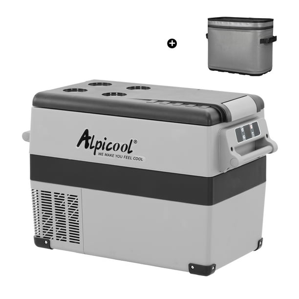 Alpicool CF45 Portable Refrigerator with SC12 Soft Cooler, 12 Volt Freezer 48 Quart(45 Liter) Vehicle, Car, Truck, RV, Boat, Mini fridge freezer for Driving, Travel, Fishing, Outdoor -4°F to 68°F - Walmart.com
