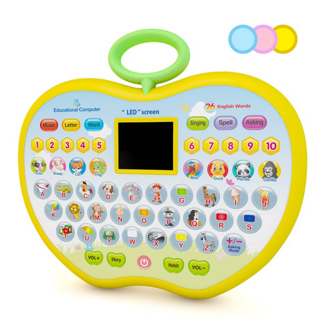 Educación Aprendizaje Computadora Tablet Juguete Regalo para niños Niñas Niños edad 2 3 4 oso de fresa Hogar