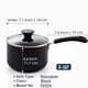 thumbnail image 2 of Cook N Home Cacerola Antiadherente para Salsa con Tapa de Vidrio Cacerola Multiusos de 3 Cuartos Utensilios de Cocina Aluminio Negro, 2 of 5