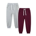 thumbnail image 3 of JTSRKL 2 Pack Kids Boys Sweatpants Fashion Fall Winter Fleece Lined Warm Athletic Pull-On Pants with Drawstring and Pockets Soft Cotton Active Jogger Pants Mulitcolor#31 7-8 Years, 3 of 3