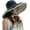 Qf003-lvblack, variant on Super Wide Brim Women Sun Hat Cotton Floppy Packable Reversible Wired Edge Hats UV Protection Summer Beach Travel Garden
