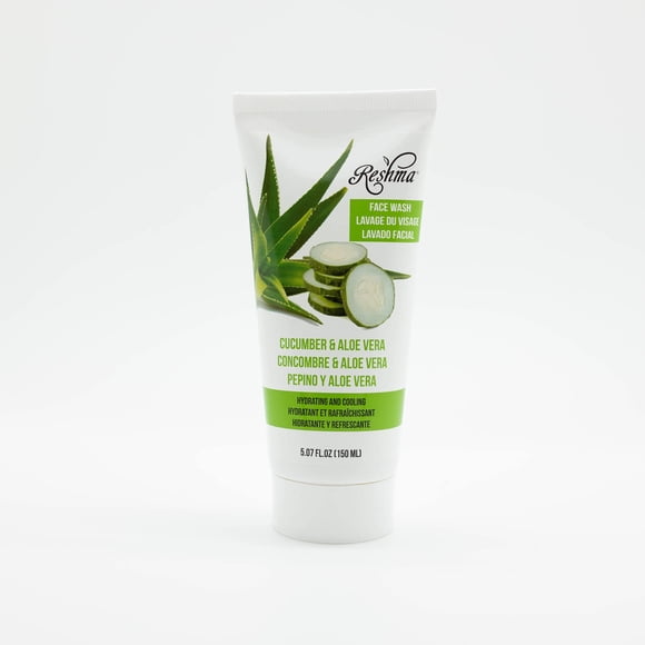 Reshma Beauty Jabón facial de pepino y aloe vera | Limpiador para todo tipo de piel y piel apagada | Limpiador suave para nutrir e hidratar la piel | Elimina el maquillaje | Para uso diario - Libre de