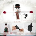 thumbnail image 6 of Tree Topper Hat Projector | Snowman Hat with Snowflake Projection | Decorative  Hat for Xmas Tree - White, 6 of 10