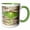 Green/White, variant on 3drose, North American Luna Silk Moth, Insects - Us48 Dgu0717 - Darrell Gulin, 11oz Two-tone Green Mug