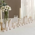 thumbnail image 6 of Balsa Circle White Mr & Mrs Glittered Wooden Freestanding Wedding Table Display Signs Set Party Decorations, 6 of 8